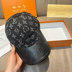 Denim Monogram Print Baseball Cap G103015