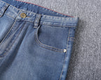 Vintage Cross Stitch Line Slim Denim V260848