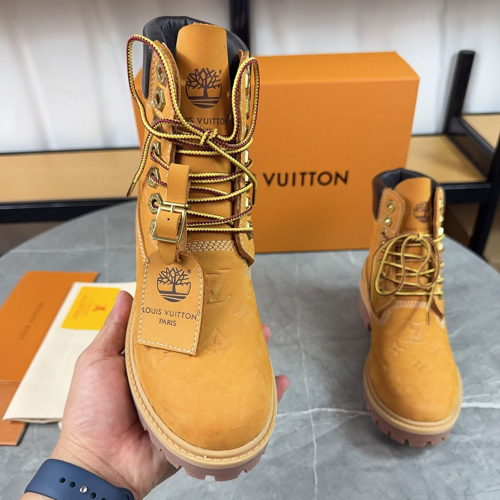 Embossed Thick Sole Martin Work Boots S265506