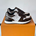 Color Block Allover Print Lace-Up Low Top Trainer S283423