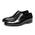 Cap Toe Brogue Oxford Shoes Lace-Up Formal Dress Shoes Y101107