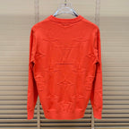 New Round Neck Embossed Jacquard Knit Sweater GN380101