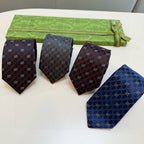 Men's Diamond Grid Jacquard Necktie E2081008