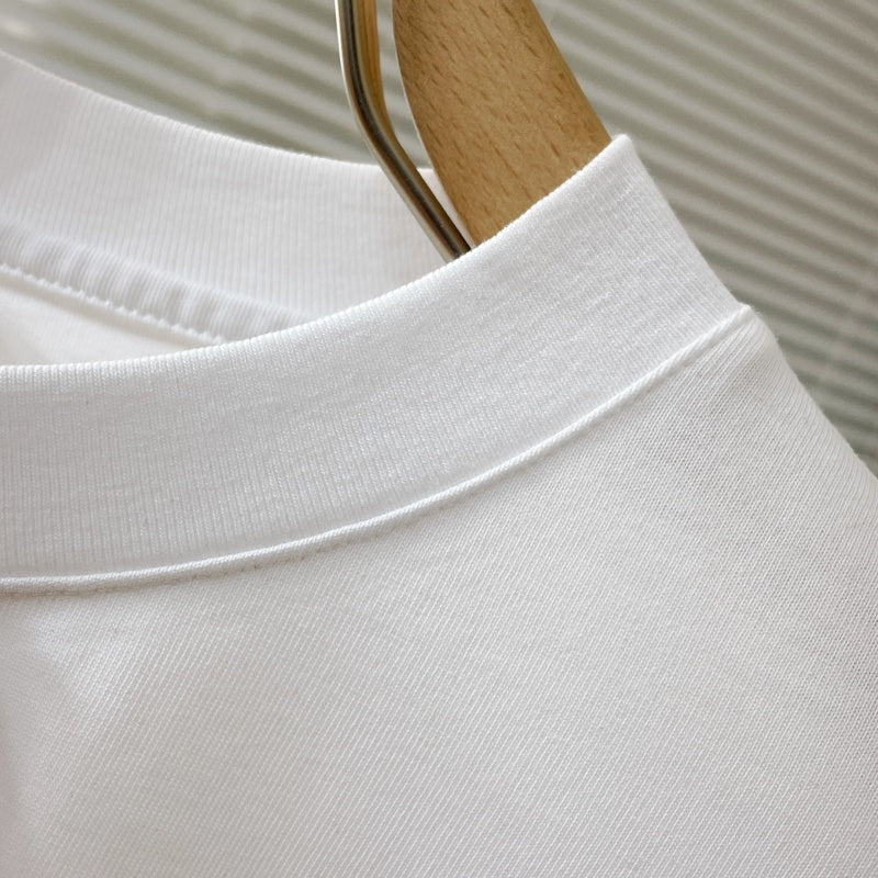 Men's 3D Letter Print Crew Neck Short Sleeve T-shirt NH9801
