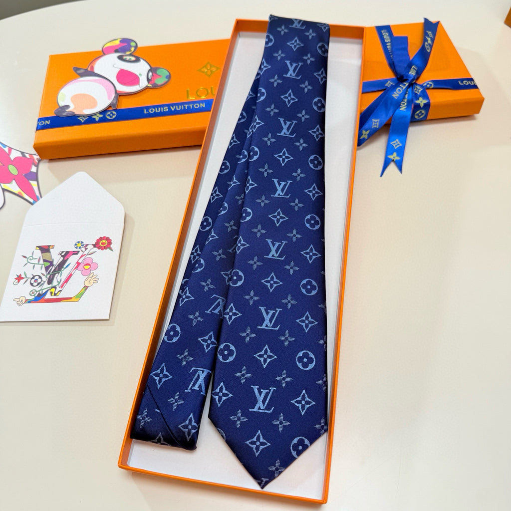 Men's Four-Point Floral Jacquard Necktie E2081010