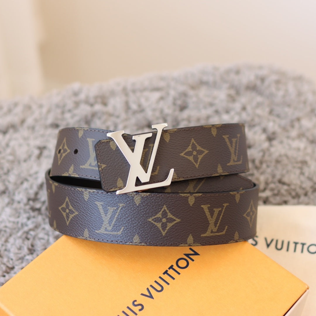 Checkered & Vintage Print Metal Buckle Belt E020802