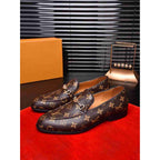 Monogram Print Metal Buckle Loafers S283414