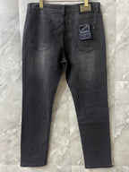 Vintage Charcoal Metal Badge Slim Denim M260715