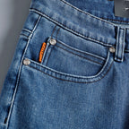 Embroidered Logo Straight Fit Denim Jeans NE210201