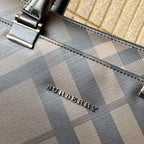 Classic Plaid Print Handheld Business Briefcase B101011