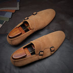 Double Monk Strap Slip-on Dress Shoes P050515