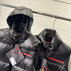 Removable Hood Quilted Puffer Vest U310523