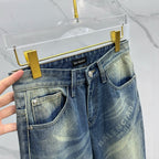 Vintage Faded Light Blue Clean Design Jeans M260726