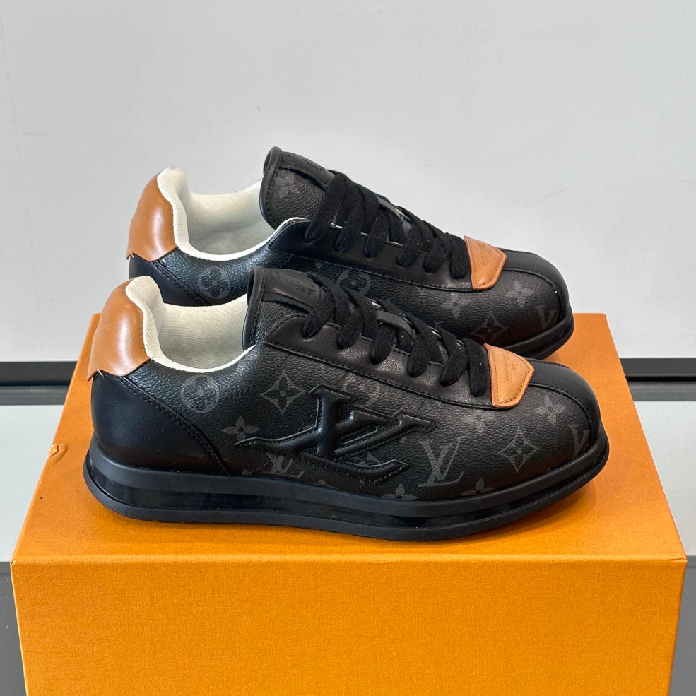Allover Printed Lace-Up Low Top Platform Sneakers S283420