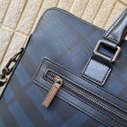 Classic Plaid Print Handheld Business Briefcase B101011