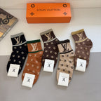Jacquard Monogram Ankle Socks U310515