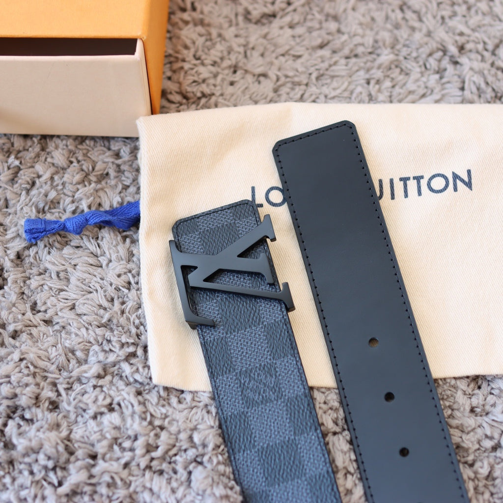 Checkered & Vintage Print Metal Buckle Belt E020802