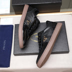 Croc Embossed Patchwork Triangle Logo Low Top Sneakers S283409
