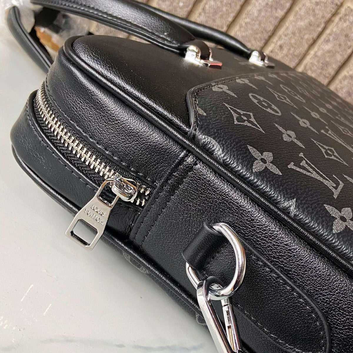 Monogram Print Splicing Business Briefcase B101016