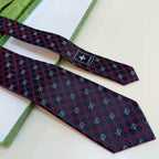 Men's Diamond Grid Jacquard Necktie E2081008
