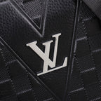 Grid Embossed Vertical Crossbody Shoulder Bag B101012