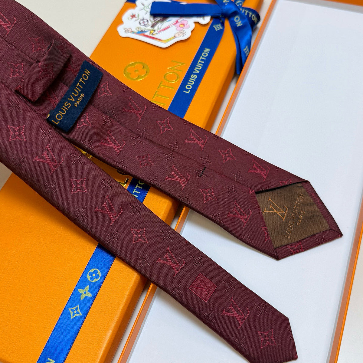 Men's Four-Point Floral Jacquard Necktie E2081010