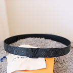 Checkered & Vintage Print Metal Buckle Belt E020802