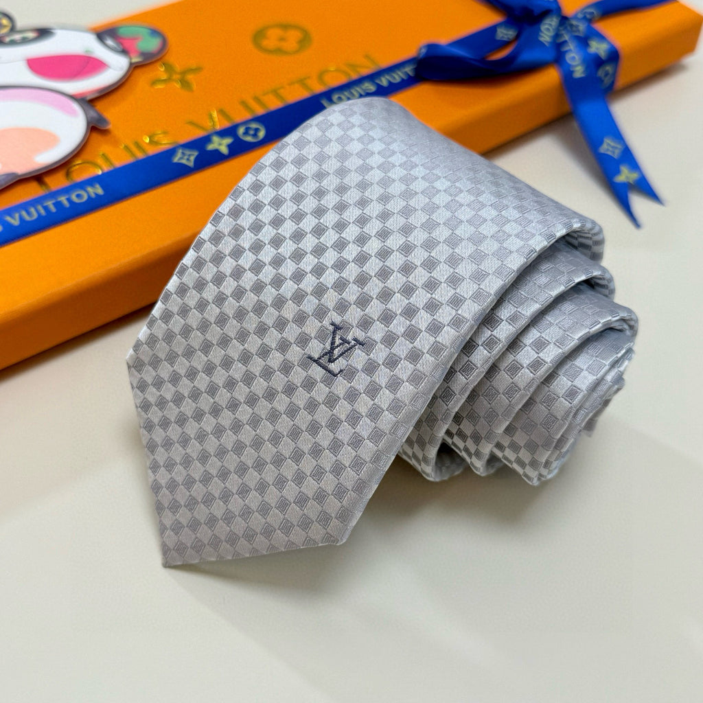 Men's Check Jacquard Necktie E2081009