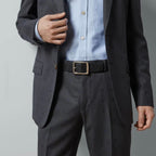 Dual Logo Embossed Pin Buckle Belt E020801