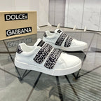 Men's Logo Strap Velcro Low Top Sneakers JN081107