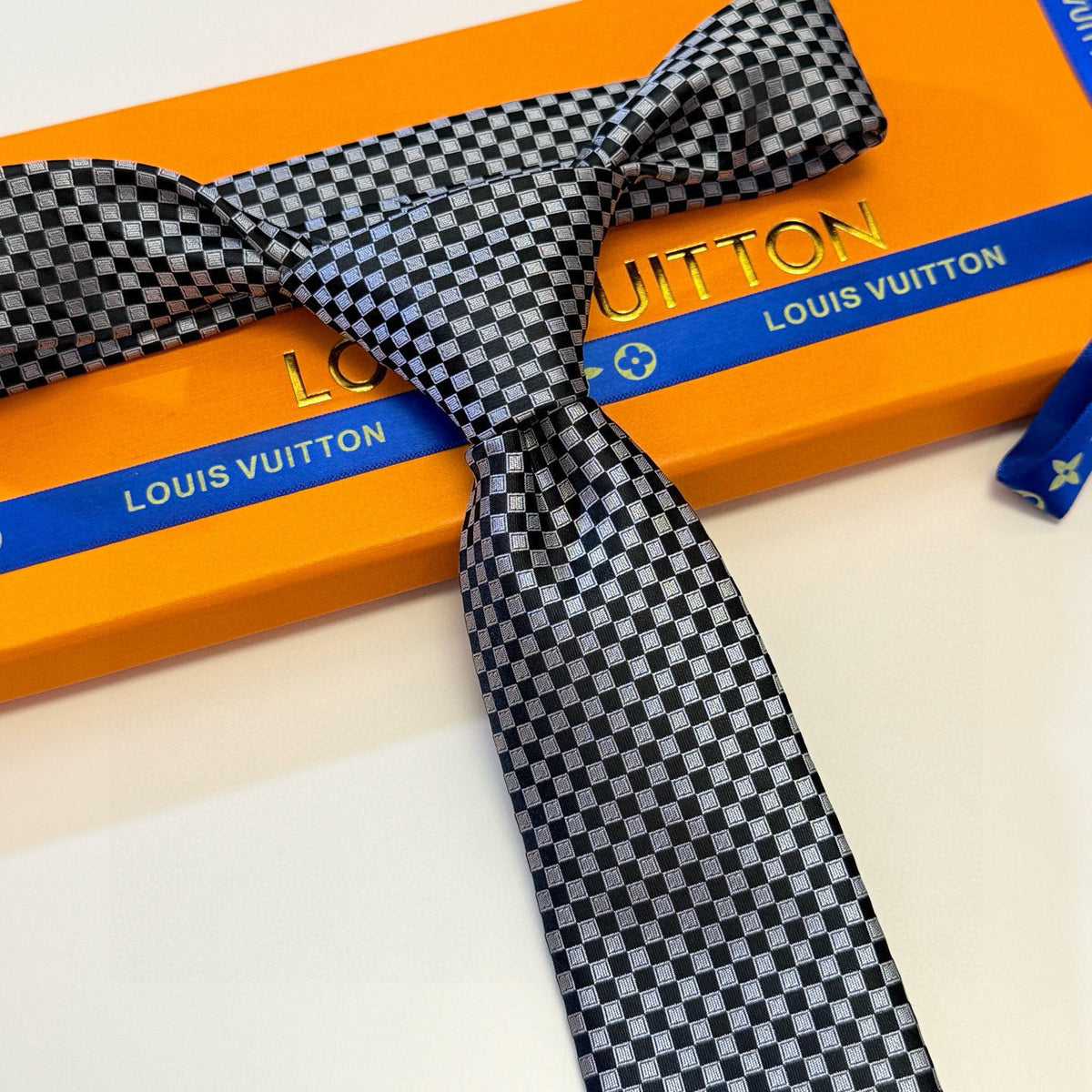 Men's Check Jacquard Necktie E2081009