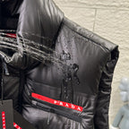 Removable Hood Quilted Puffer Vest U310523