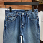 Royal Wreath Embossed Slim Fit Denim E260916