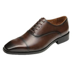 Cap Toe Oxford Shoes Lace-Up Formal Dress Shoes Y101146