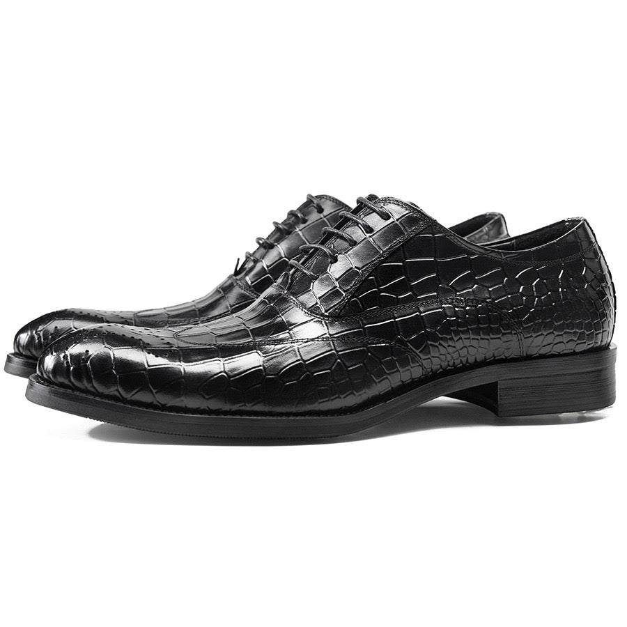 Men's Croc Embossed Oxford Dress Shoes P050512