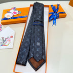Men's Four-Point Floral Jacquard Necktie E2081010