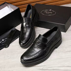 Croc Embossed Slip-On Loafers U310509