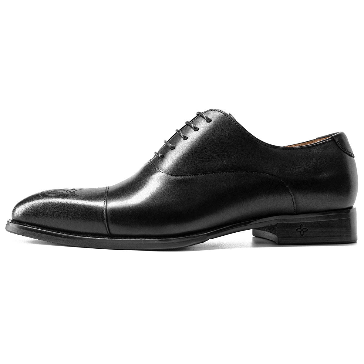 Cap Toe Engraved Oxford Dress Shoes P050520