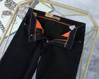 Deep Indigo Horse Embroidery Slim Denim M260709