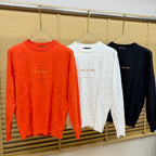 New Round Neck Embossed Jacquard Knit Sweater GN380101