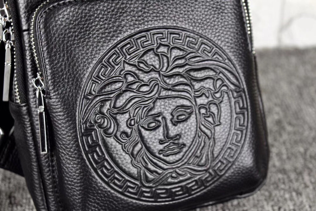 Grain Leather Embossed Pattern Chest Sling Bag B101002
