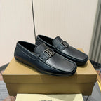 Men's Metal Ornament Buckle Loafer Driving Shoes NE190115