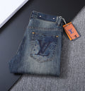 Large Printed Motif Pocket Slim Fit Denim V260828