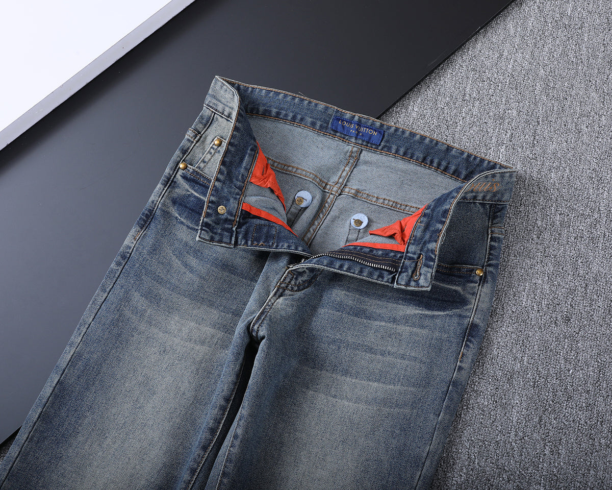 Vintage Fade Large Monogram Graphic Jeans V260840