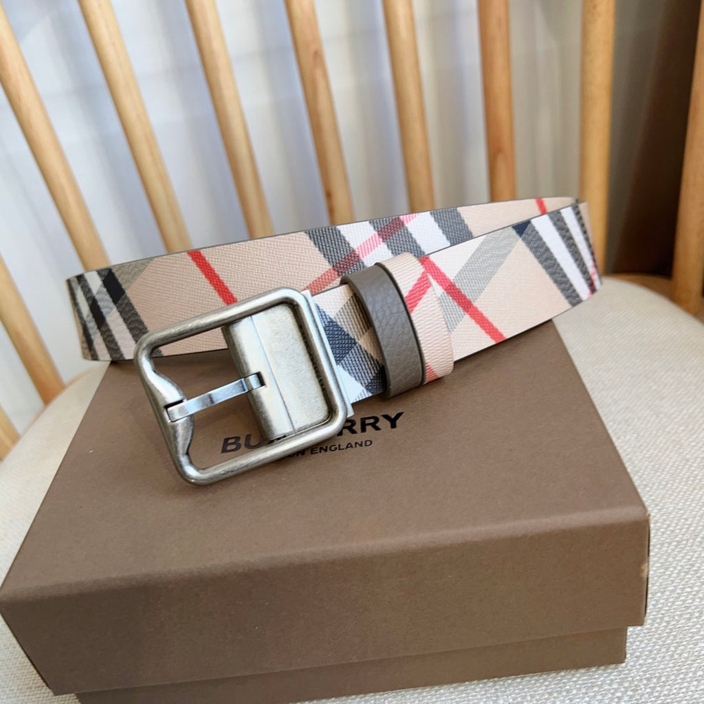 Men's Classic Check Pin Buckle Belt E2081003