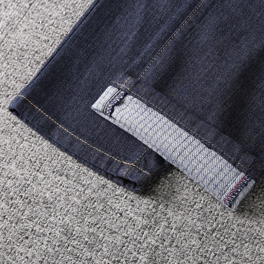 Dark Indigo Triangle Patch Jeans E260934