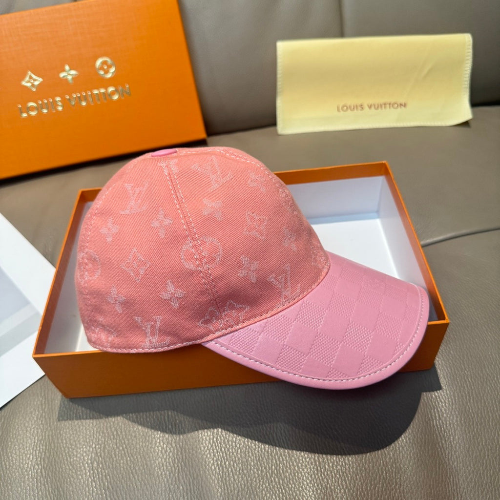 Denim Monogram Print Baseball Cap G103015