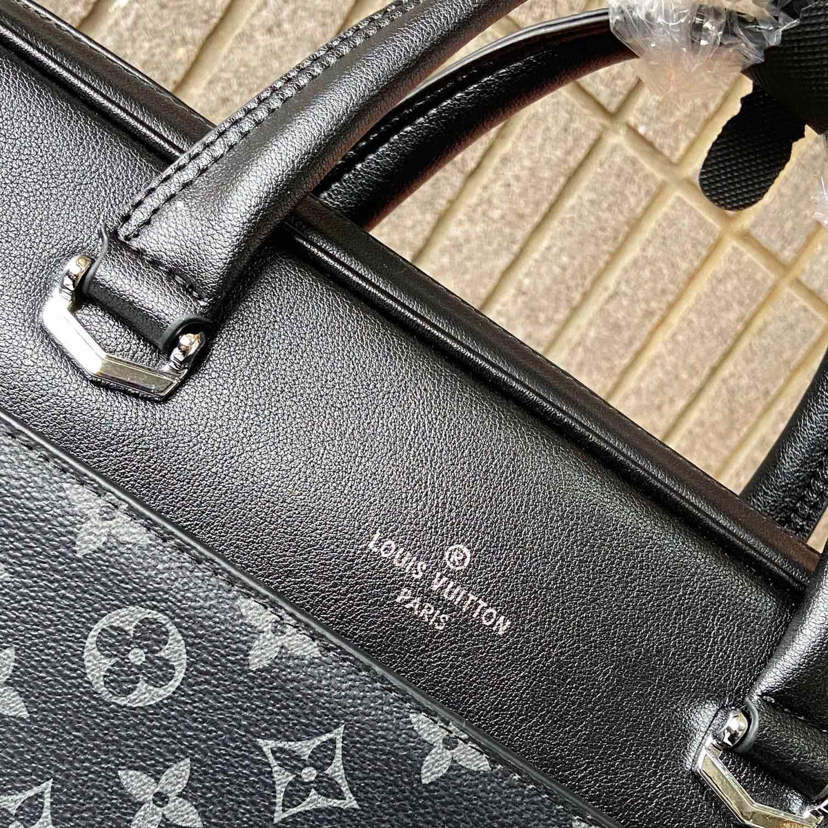 Monogram Print Splicing Business Briefcase B101016