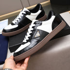 Croc Embossed Patchwork Triangle Logo Low Top Sneakers S283409