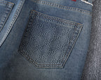 Vintage Embossed Monogram Slim Denim V260843